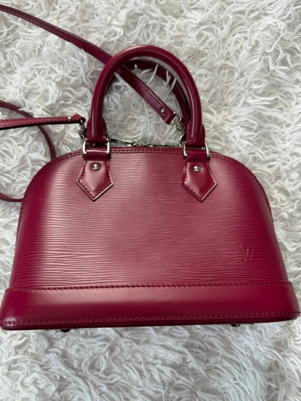Louis Vuitton Epi Leather BB Alma Raspberry Pink